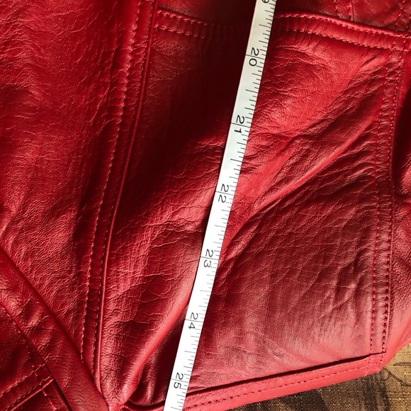 Leather Jacket Red made in Cotacachi- Ecuador| XXL - Picture 7 of 7